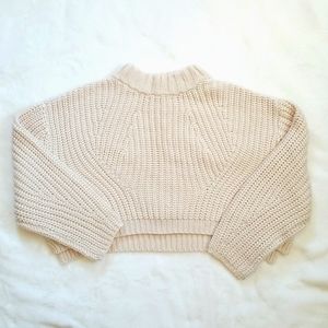 Cream colored, thick sweater. Size small from Kendall & Kylie.
